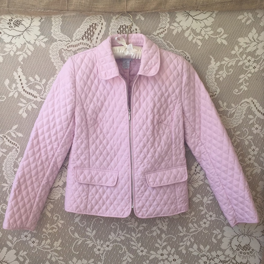🌟Perfect🌟Ann Taylor Loft pink quilted jacket, 2P